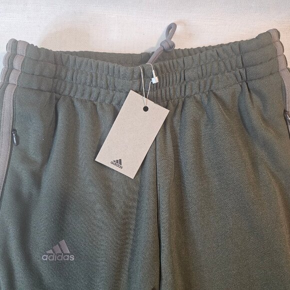 Adidas Calabasas Men's Three-Stripe Track Pants- Size XS - Picture 4 of 9